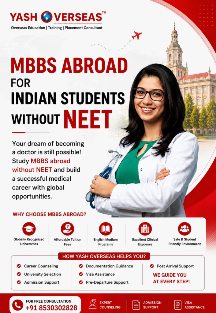 MBBS Abroad for Indian Students Without NEET