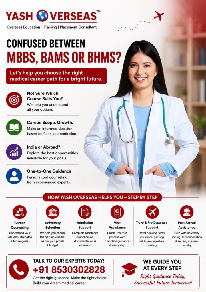 MBBS vs BAMS vs BHMS